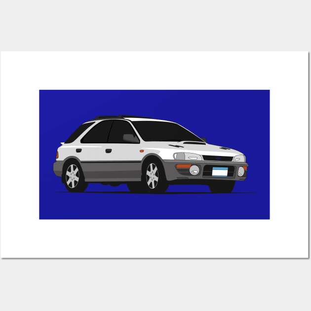 Subaru Impreza Wagon Wall Art by TheArchitectsGarage